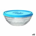 Miniatyrbilde 1 av 2: Rund Lunsjboks med Lokk Duralex FreshBox Blå 310 ml (12 enheter)