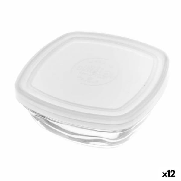Firkantet Lunsjboks med Lokk Duralex FreshBox Gjennomsiktig 300 ml 11 x 11 x 4,5 cm (12 enheter)