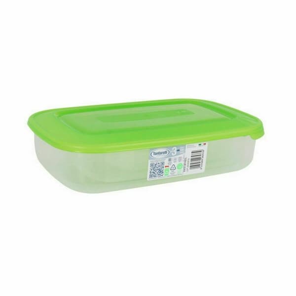 Sett med 3 matbokser Tontarelli Family Grønn Rektangulær 29,6 x 19,8 x 7,7 cm (20 enheter)
