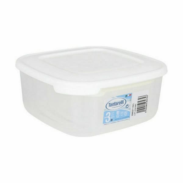 Sett med 3 matbokser Tontarelli Family Hvit 20 x 20 x 9,4 cm (20 enheter)