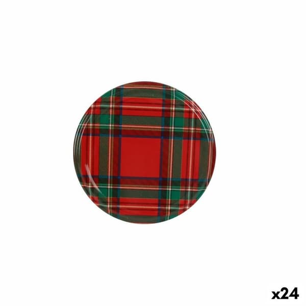 Sett med lokk Sarkap   Skotte 6 Deler 6,6 x 0,8 cm (24 enheter)