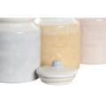 Pikkukuva 2 / 3: Purkki DKD Home Decor 12 x 12 x 16 cm Sininen Pinkki Keltainen Dolomite Shabby Chic (3 osaa)