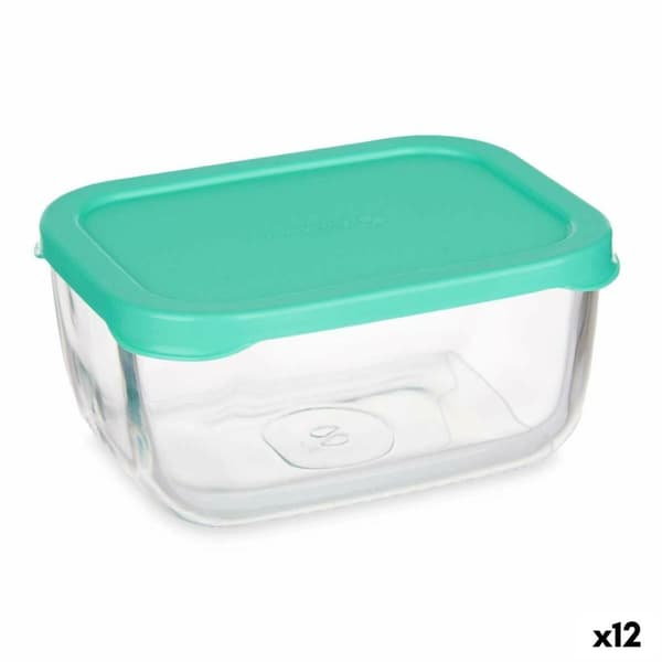 Eväsrasia Pasabahce SNOW BOX Vihreä Läpinäkyvä Lasi Polyetyleeni 420 ml 12,5 x 6 x 9,5 cm (12 osaa)