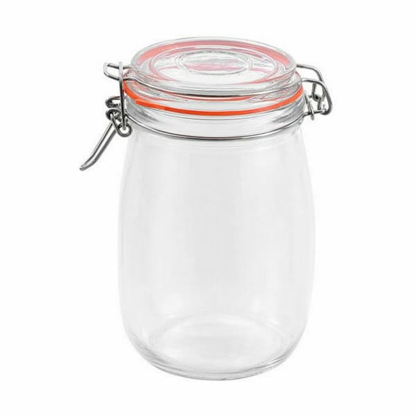 Krukke La Mediterránea Hermetisk Glass 1 L (12 enheter)