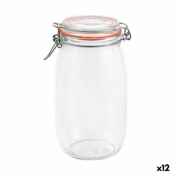 Purkki La Mediterránea Ilmatiivis Lasi 1,5 L (12 osaa)