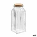 Miniatyrbilde 1 av 2: Krukke La Mediterránea Stripete 1,95 L Glass (12 enheter)