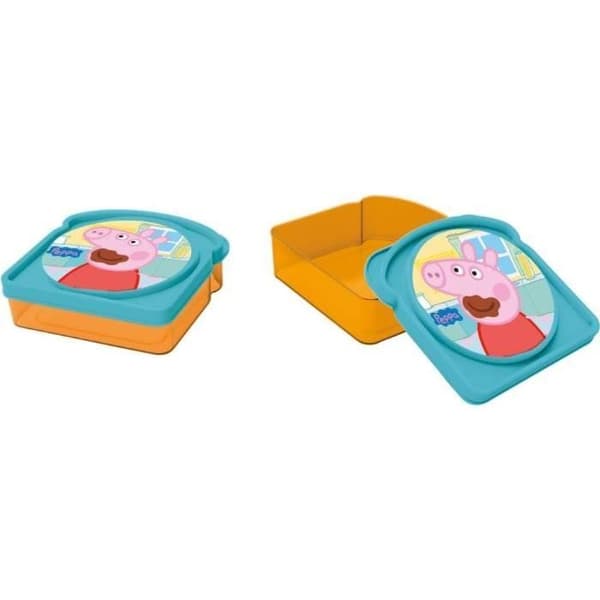 Snackbox - Peppa Pig - Rektangulär - Rosa - Barn
