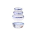 Miniatyrbild 2 av 3: Lunchlådor, set Excellent Houseware 024000670 Plast Rund 400 ml 800 ml 1,4 L 3 antal