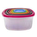Pikkukuva 3 / 6: Setti pinottavia ilmatiiviitä keittiörasioita Excellent Houseware 911000160 7 osaa