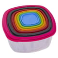 Pikkukuva 6 / 6: Setti pinottavia ilmatiiviitä keittiörasioita Excellent Houseware 911000160 7 osaa