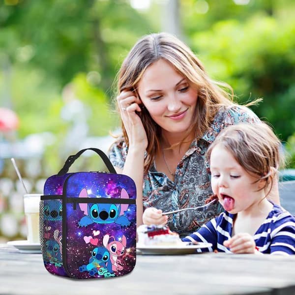 Stitch Isolated Lunch Bag för barn, Pretty Lunch Box, Stitch Isolated Lunch Bag för barn, kvinnor, män, barn