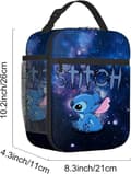 Miniatyrbild 2 av 6: Stitch Isolated Lunch Bag för barn, Pretty Lunch Box, Stitch Isolated Lunch Bag för barn, Kvinnor, Män, Barn, Blå