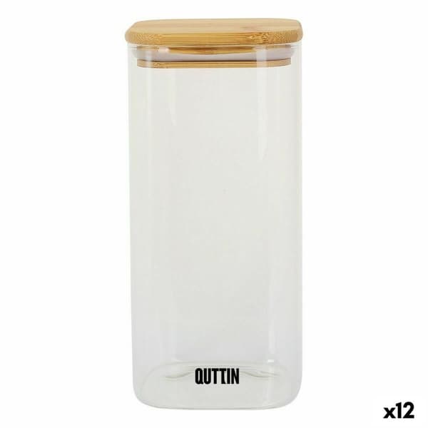 Beholder Quttin Bambus Firkantet 1,6 L (12 enheder)