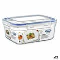 Miniatyrbilde 1 av 2: Hermetisk Lunsjboks Dem Rektangulær 2,3 L 24 x 18 x 10 cm (12 enheter)