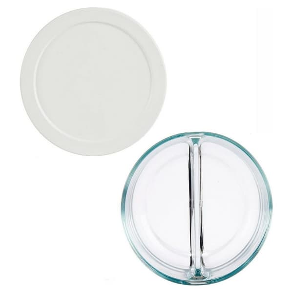 Lunchlåda Pasabahce 530683-1113225 Vit Transparent Glas 2 Fack