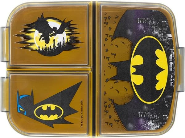 Lunchlåda - STOR - Batman - 3 fack - Click-Up - Svart