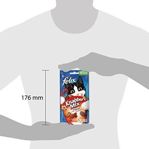 Felix KnabberMix godbitar för katt, Paket med 8 (Påse med 8 x 60 g) 12183468