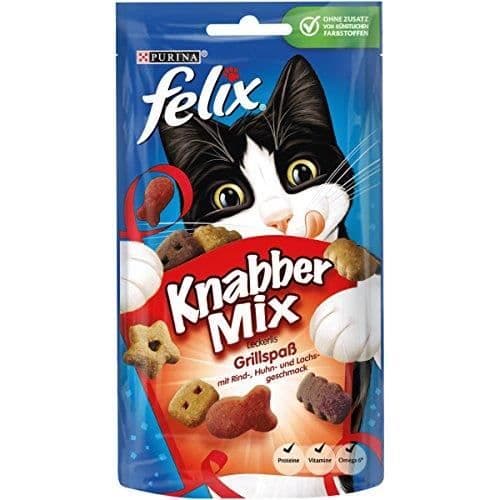 Felix KnabberMix godbitar för katt, Paket med 8 (Påse med 8 x 60 g) 12183468