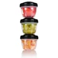 Miniatyrbilde 3 av 3: Oppbevaringsglass med lokk 3-pk - 130 ml