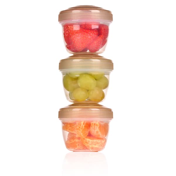 Oppbevaringsglass med lokk 3-pk - 130 ml