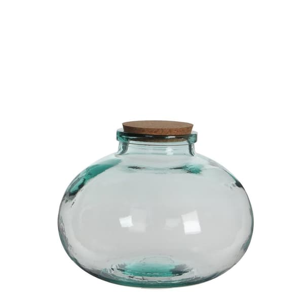 Glasburk Mica Decorations Olly Rund Kork Propp Dekorativ Glas (Ø 29 x 23 cm)