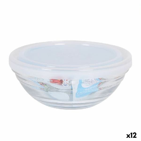 Rund matlåda med lock Duralex FreshBox Transparent Ø 14 cm (12 antal)