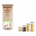 Miniatyrbild 2 av 2: Burk Quttin Bamboo Borosilikatglas Silikon 1,25 L 10,2 x 22,8 cm (12 antal) (9,5 x 21 cm)