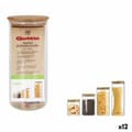 Miniatyrbild 1 av 2: Burk Quttin Bamboo Borosilikatglas Silikon 1,25 L 10,2 x 22,8 cm (12 antal) (9,5 x 21 cm)