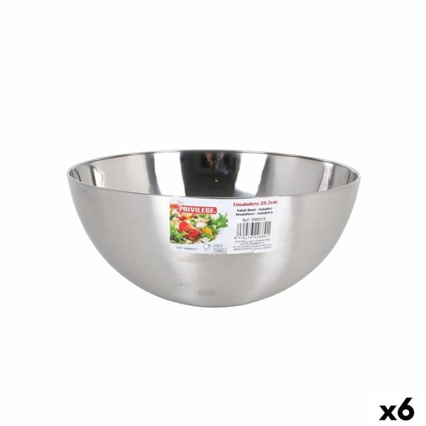 Salladsskål Quttin Silvrig Ø 29,5 cm Stål (6 antal)