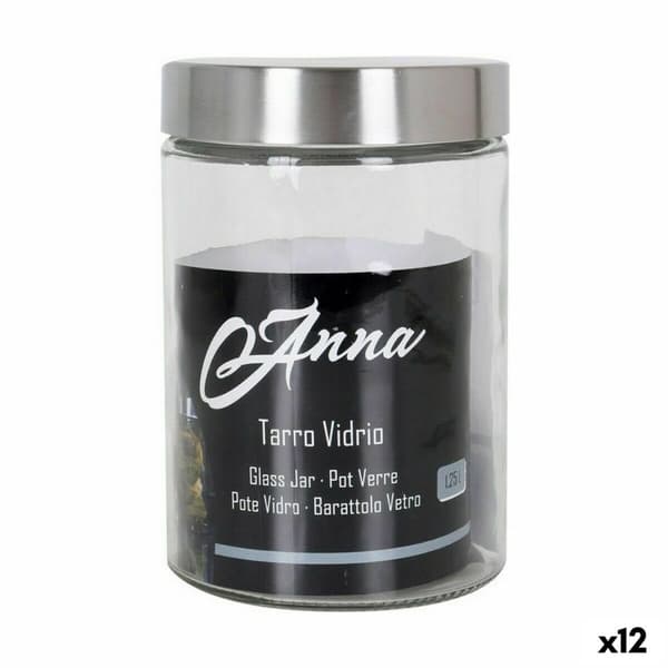 Burk Anna 1,25 L Glas Stål (12 antal)