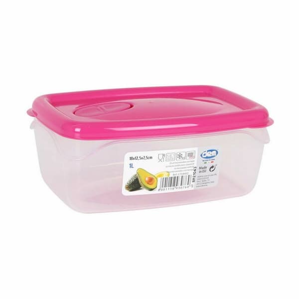 Hermetisk matlåda Dem Rektangulär 18 x 12,5 x 7,5 cm (24 antal)