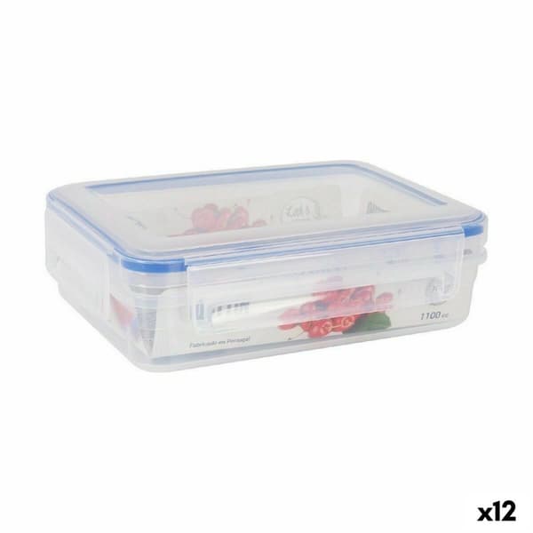 Hermetisk matlåda Quttin L&F Rektangulär 20 x 15 x 6 cm (12 antal)