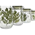 Miniatyrbild 2 av 5: Uppsättning med 4 Burkar Home ESPRIT Grön Glas Järn 1,5 L 11,3 x 11,3 x 21,7 cm