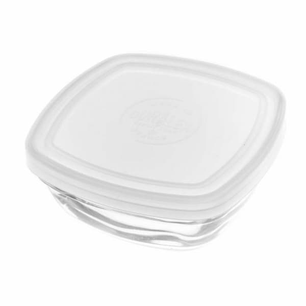 Firkantet madkasse med låg Duralex FreshBox Gennemsigtig 300 ml 11 x 11 x 4,5 cm (12 enheder)