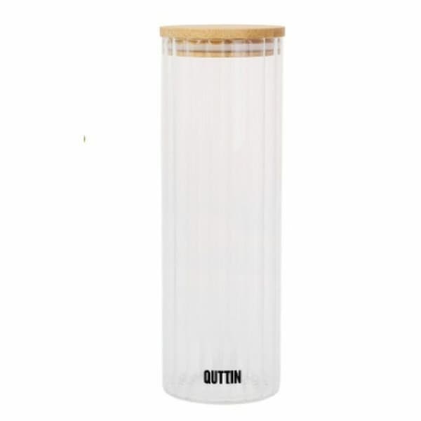 Gennemsigtig Glaskrukke Quttin 9 x 27 cm 1,4 L (12 enheder)
