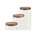 Pikkukuva 3 / 4: 3 purkkia DKD Home Decor Akaasia Borosilikaattilasi (1 L) (400 ml) (700 ml) (3 Kappaletta)