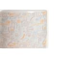 Pikkukuva 3 / 3: Purkki DKD Home Decor 15 x 15 x 21 cm Valkoinen Keltainen Dolomite Shabby Chic