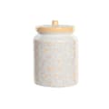 Pikkukuva 1 / 3: Purkki DKD Home Decor 15 x 15 x 21 cm Valkoinen Keltainen Dolomite Shabby Chic