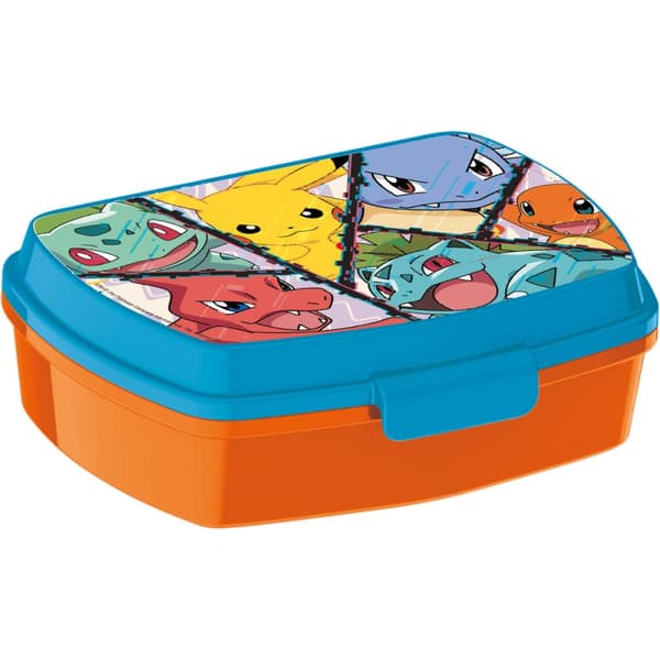 Madkasse til Sandwich Pokémon Multifarvet Rektangulær 17 x 5,6 x 13,3 cm