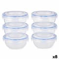 Pikkukuva 1 / 3: Eväsrasiasetti Ilmatiivis Sininen Läpinäkyvä Muovinen 800 ml 15,5 x 7,5 x 15,5 cm (8 osaa)