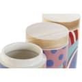 Pikkukuva 3 / 4: Purkki DKD Home Decor Monivärinen Luonnollinen Bambu Dolomite 1 L 10 x 10 x 16 cm (3 osaa)