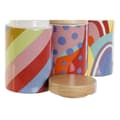 Pikkukuva 2 / 4: Purkki DKD Home Decor Monivärinen Luonnollinen Bambu Dolomite 1 L 10 x 10 x 16 cm (3 osaa)