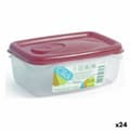 Miniatyrbillede 1 af 2: Rektangulær madkasse med Låg Dem 39582 Rektangulær 14,5 x 10 x 6 cm (24 enheder) (0,5 L) (14,5 x 10 x 6 cm)