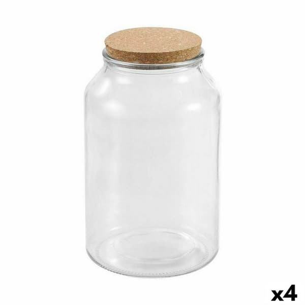 Purkki La Mediterránea 3,8 L Lasi (4 osaa)