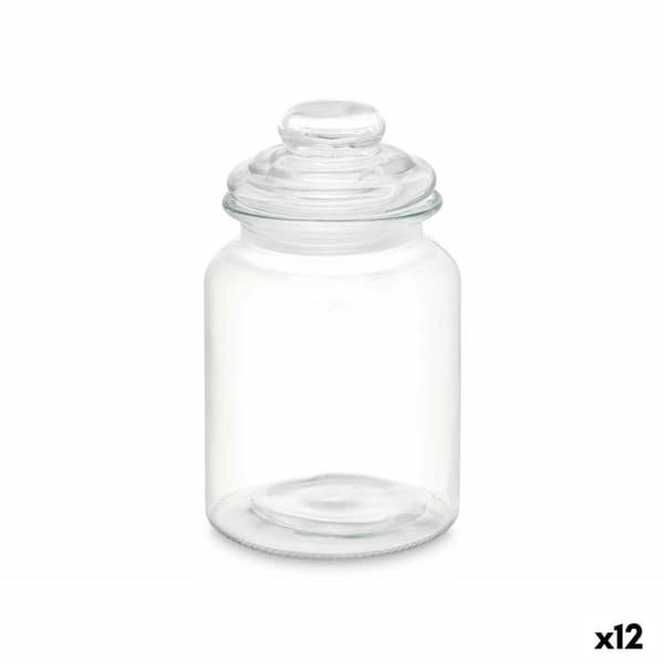 Purkki Vivalto CW-P00712-2/TH6 Läpinäkyvä 900 ml Kannellinen (12 osaa)