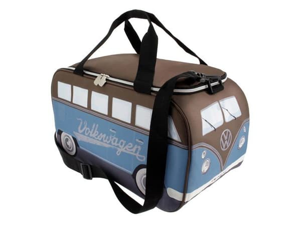 Brisa - BUCB05 - VW Collection - Volkswagen Combi Bus T1 Husbil Isolerad väska 25 L (Petroleum Blå/Brun)