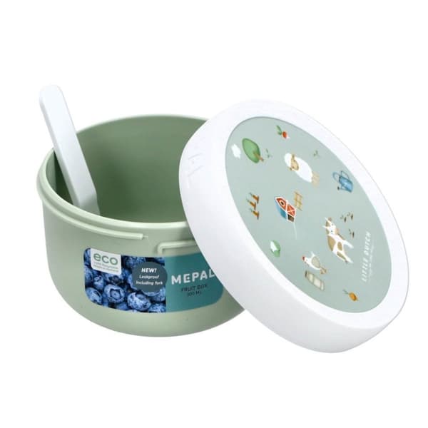 Mepal Campus Frugtkasse Little Dutch Farm 300 ml Grøn/Hvid