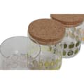 Miniatyrbild 3 av 4: Burk Home ESPRIT Gul Grön Naturell Kork Silikon Borosilikatglas Shabby Chic 700 ml (4 antal)