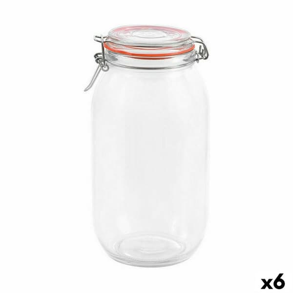 Beholder La Mediterránea Hermetisk Glas 2 L (6 enheder)