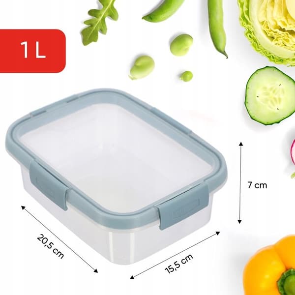 Livsmedelsbehållare - Curver - Lunchlåda 1L - Blå färg - Diskmaskinstålig - Barn